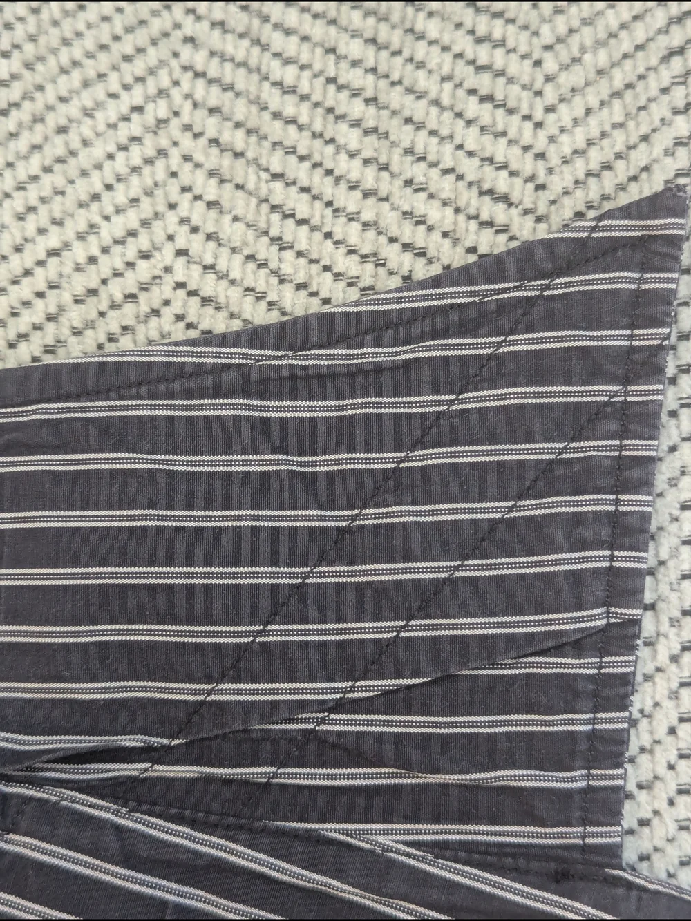 Gucci Men's Striped Dress Shirt Size 41 16 Charcoal Black White Made In Italy